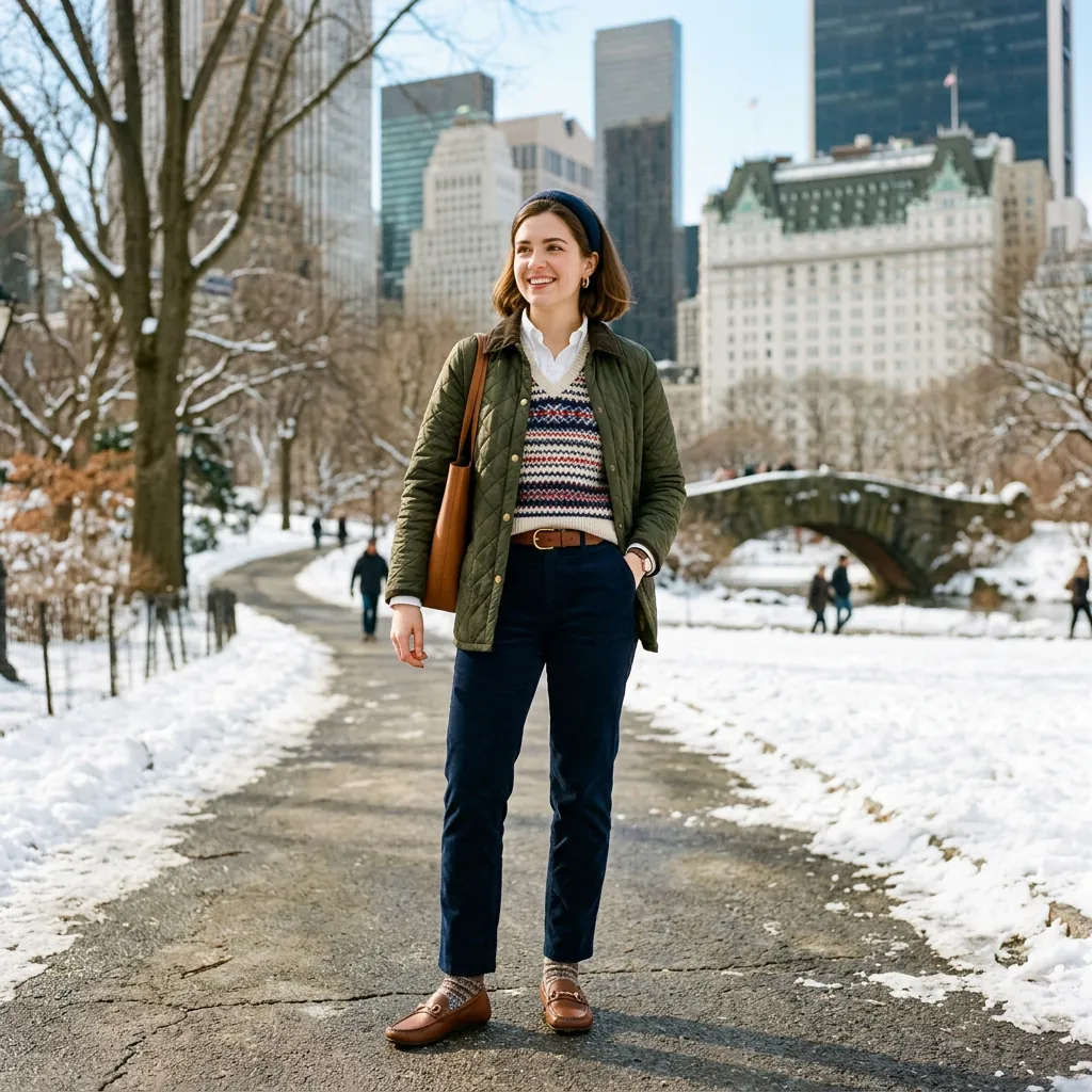 30 NYC Winter Outfits Ideas: Trendy Looks for the Cold Season 25 Preppy Winter Layer Combination