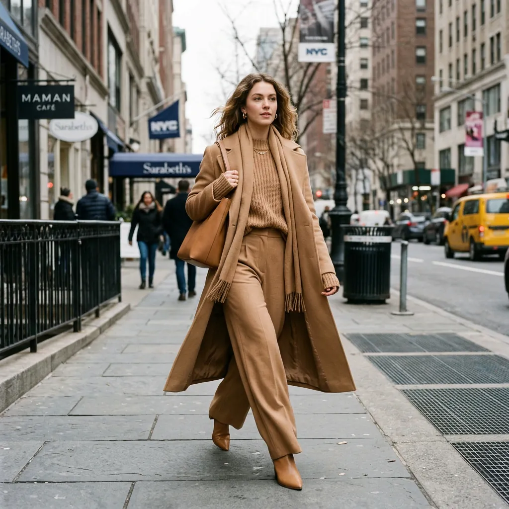 30 NYC Winter Outfits Ideas: Trendy Looks for the Cold Season 5 Monochrome Winter Dressing