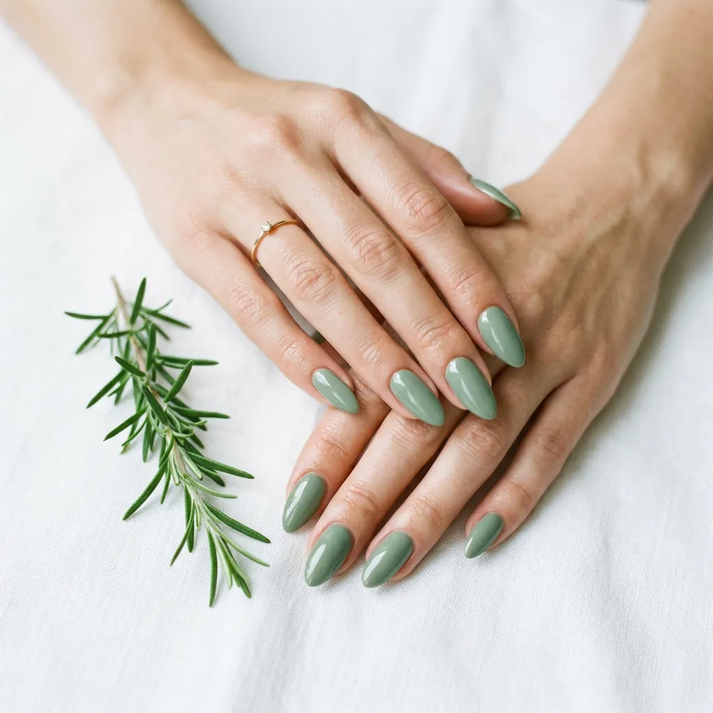 Nails Green Ideas: 30 Creative Looks to Inspire Your Next Manicure 22 Nails Green Almond Shape Ideas