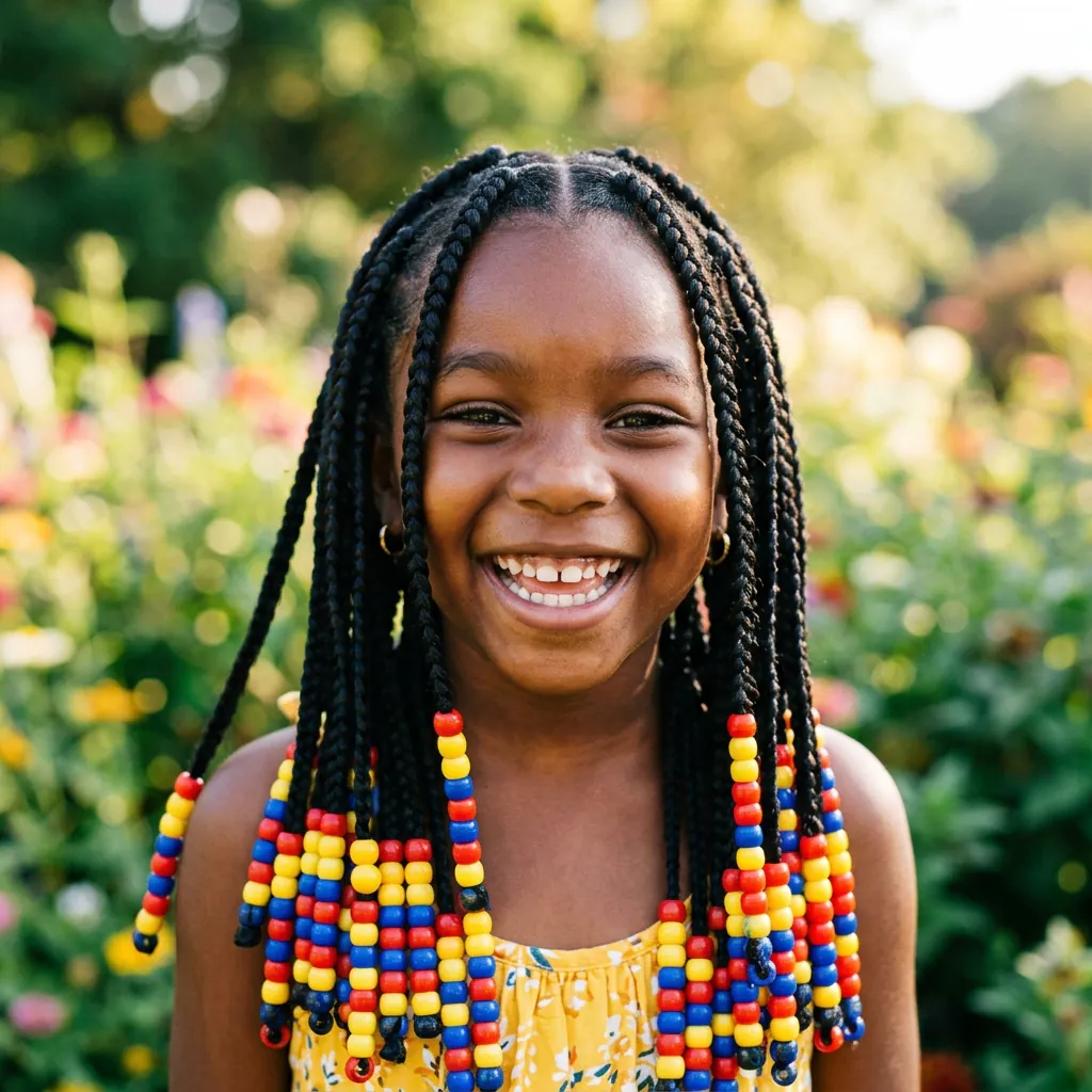 Hairstyles for Kids with Beads
