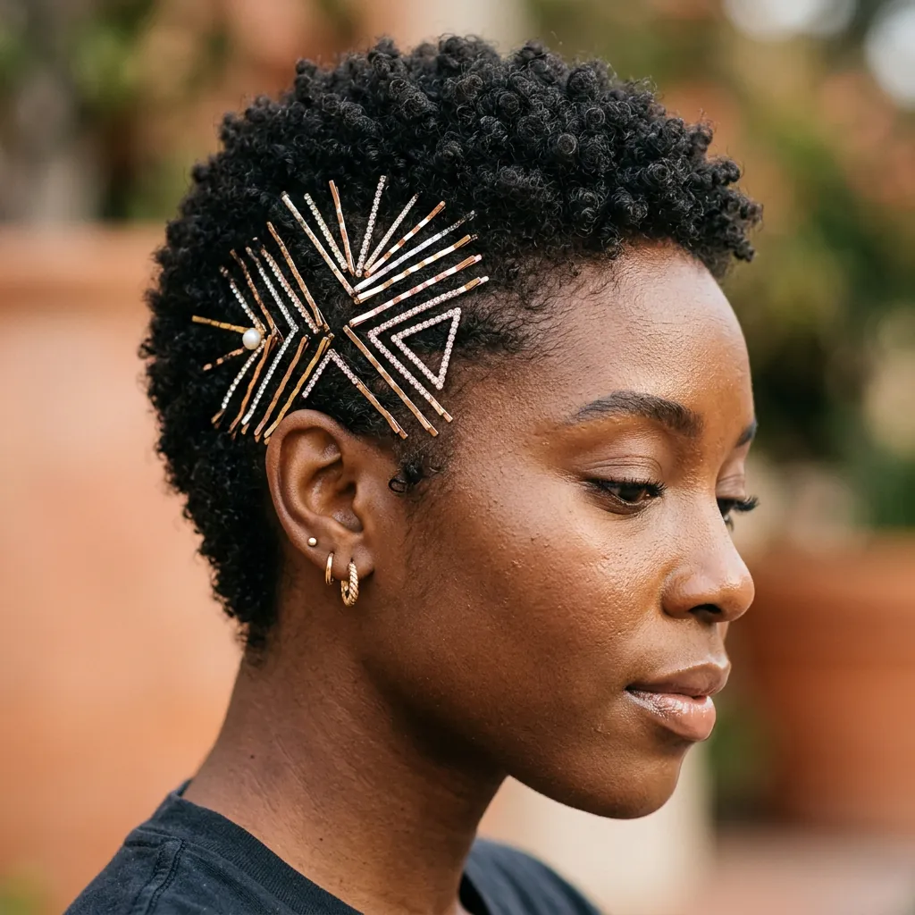 TWA Hairstyles Ideas: Your Ultimate Guide to Rocking a Tiny Afro 21 Bobby Pin TWA Ideas