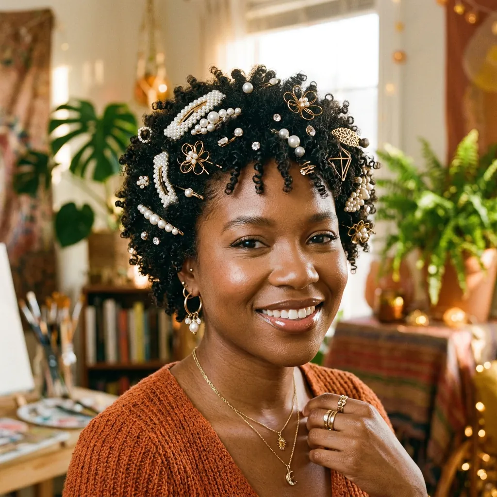 TWA Hairstyles Ideas: Your Ultimate Guide to Rocking a Tiny Afro 18 Accessorized TWA Ideas