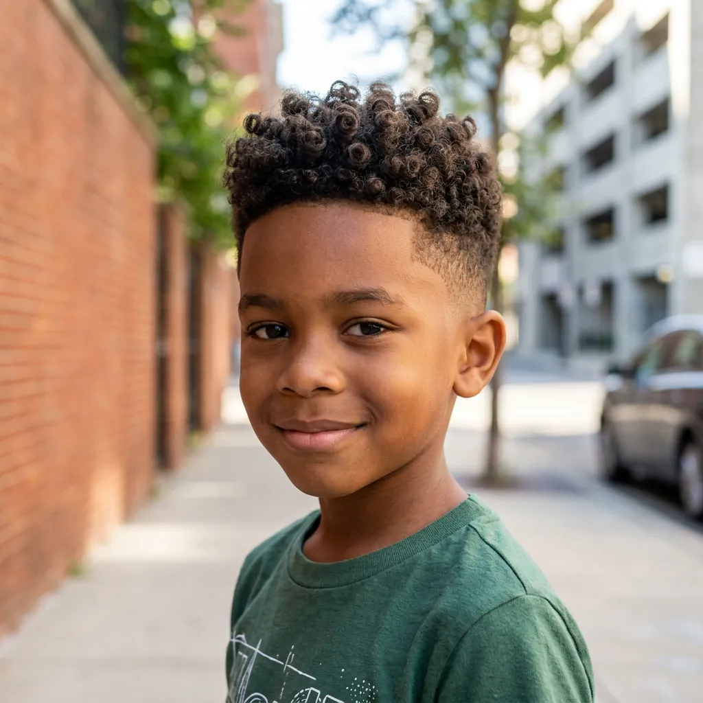 Hairstyles for Little Boys with Curly Hair