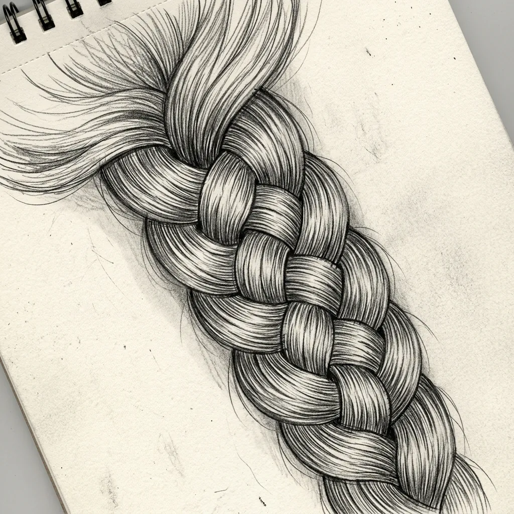 Hairstyles Drawing Ideas: 30 Creative Styles to Inspire Your Next Sketch 6 Braided Hairstyles Drawing Ideas