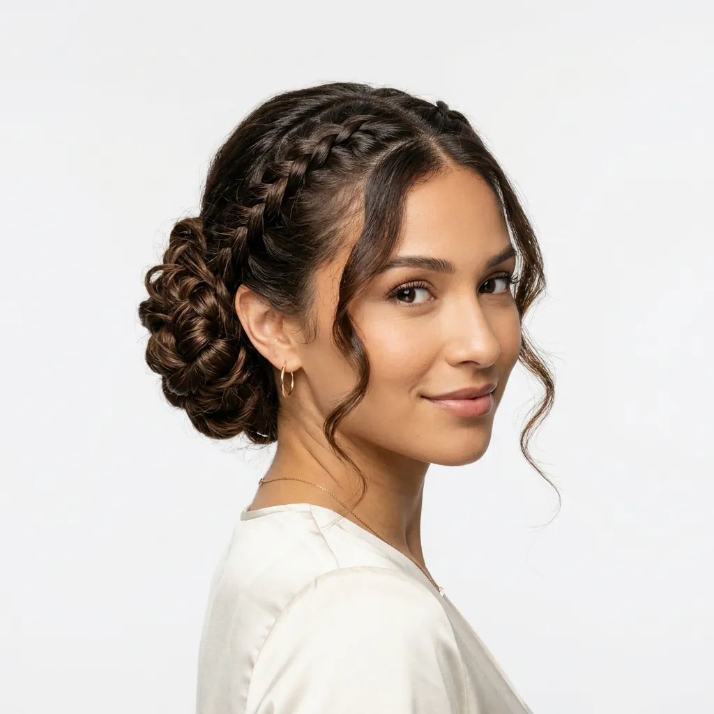 Braided Updo Hairstyles with Braids