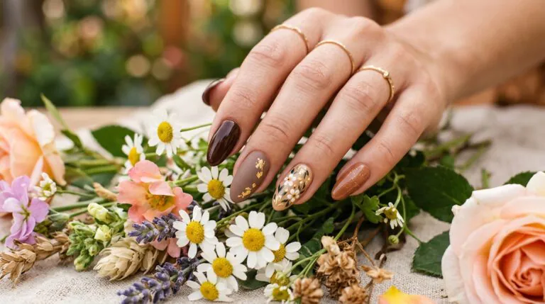 nails brown