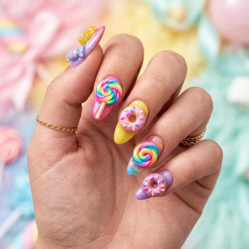 Candy and Sweet Nail Ideas