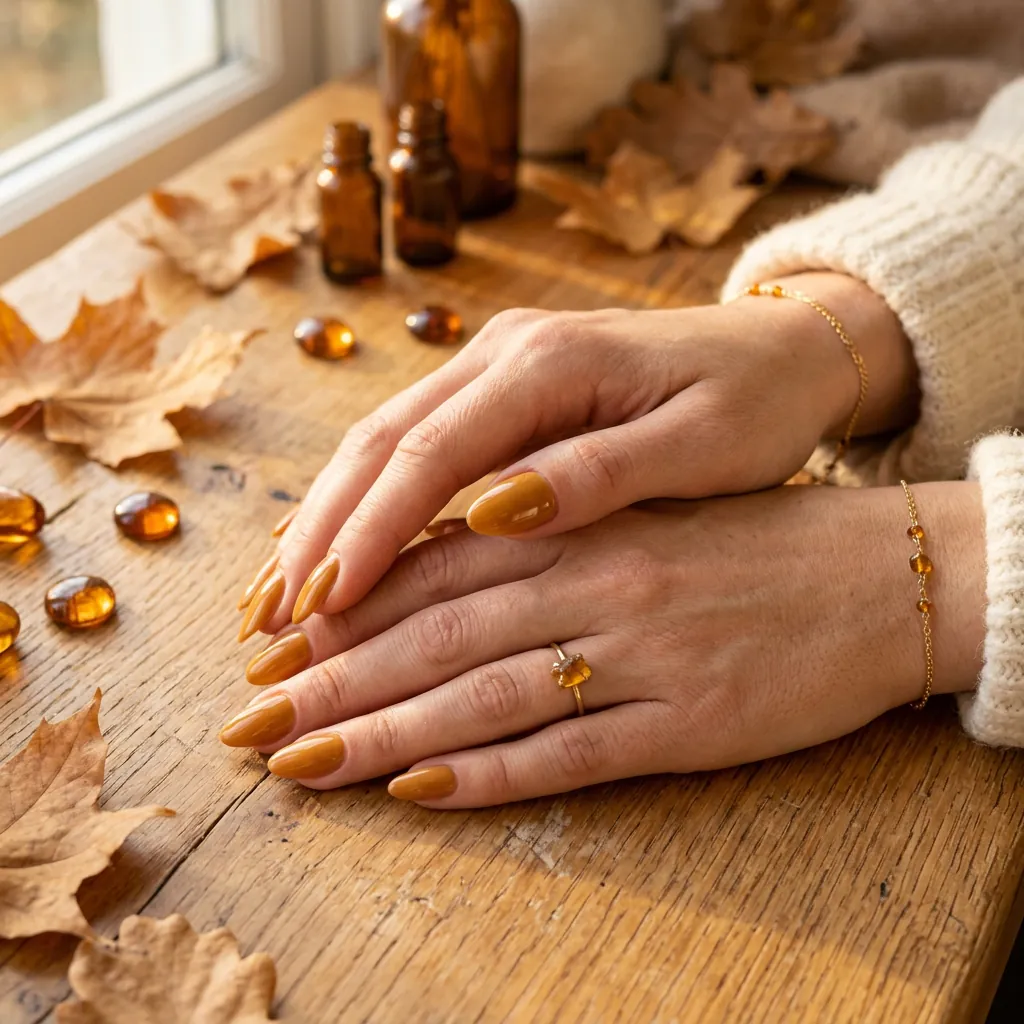 Warm Caramel Fall Nails 2026 Ideas