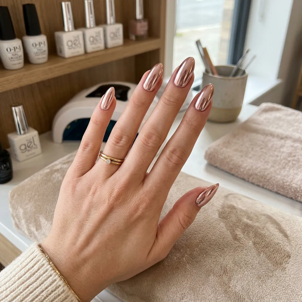 Chrome Gel Nails