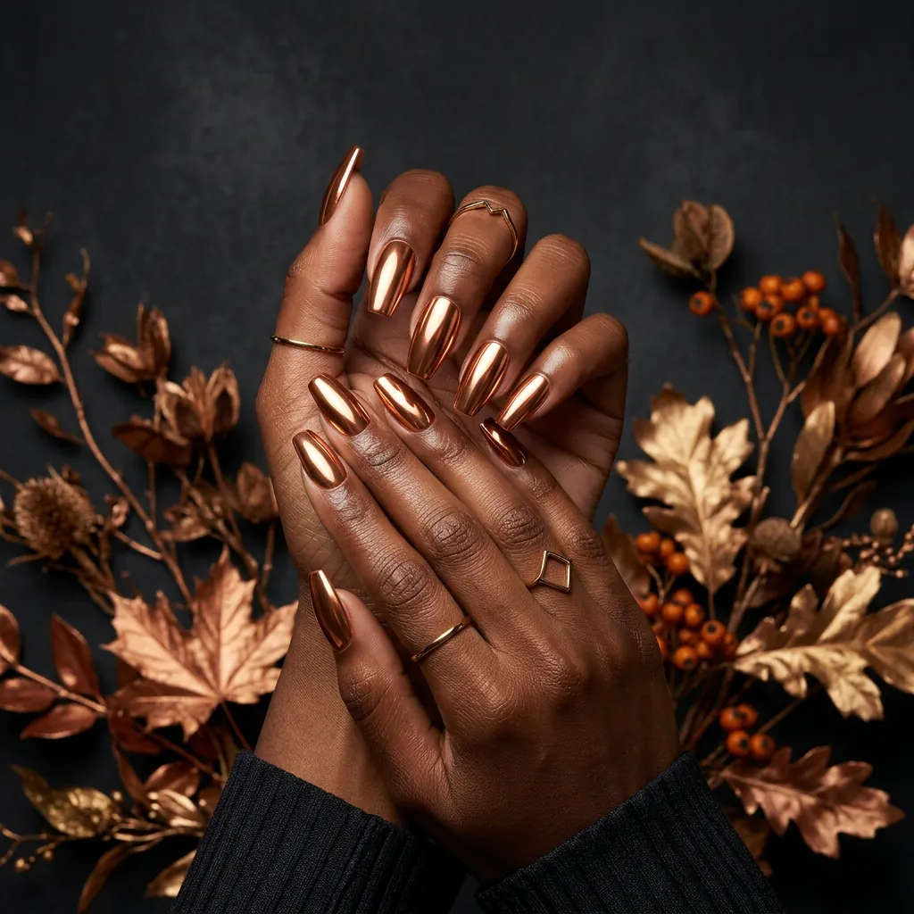 Chrome Fall Nails 2026 Ideas