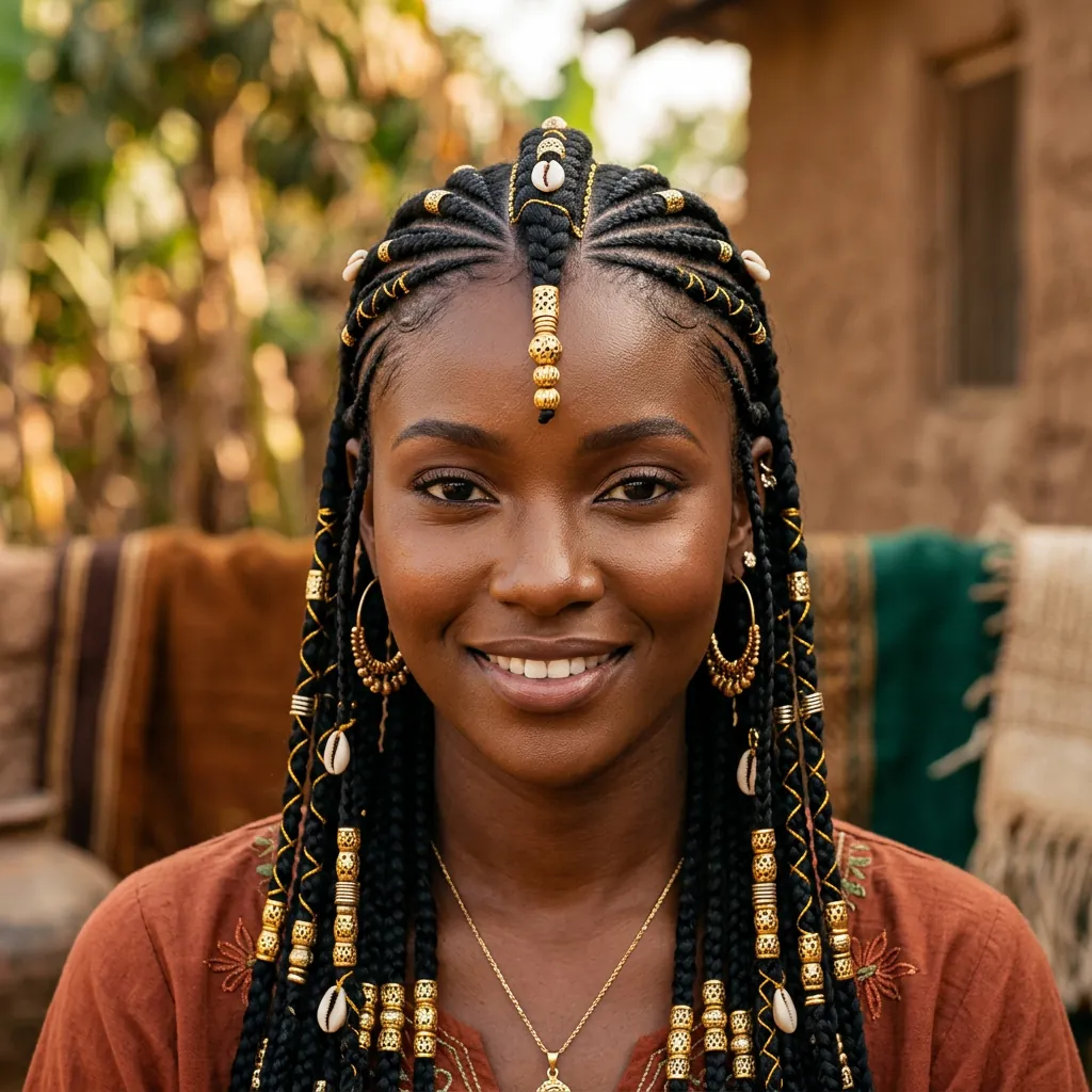 Fulani Braids Hairstyles with Braids