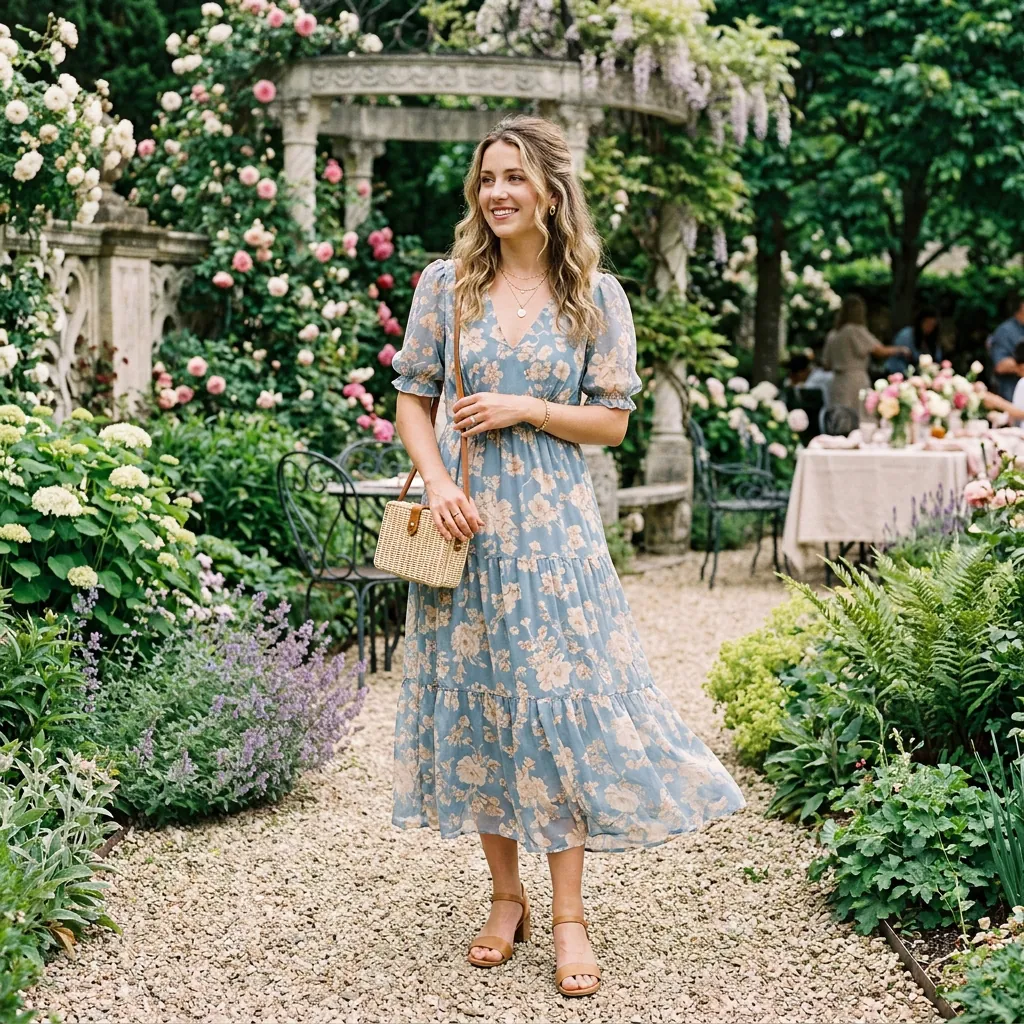 Garden Brunch Vacation Outfit Ideas