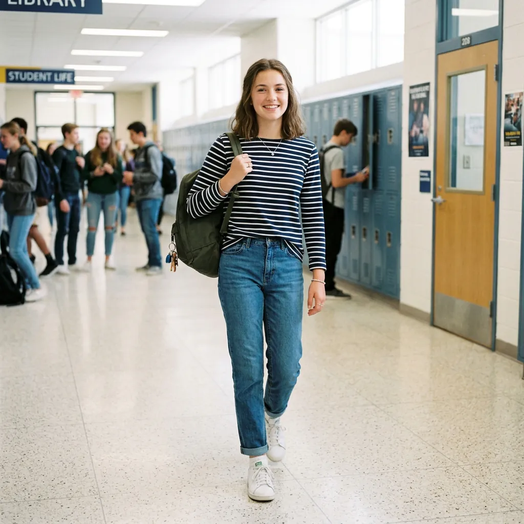 Outfit Ideas for School with Jeans
