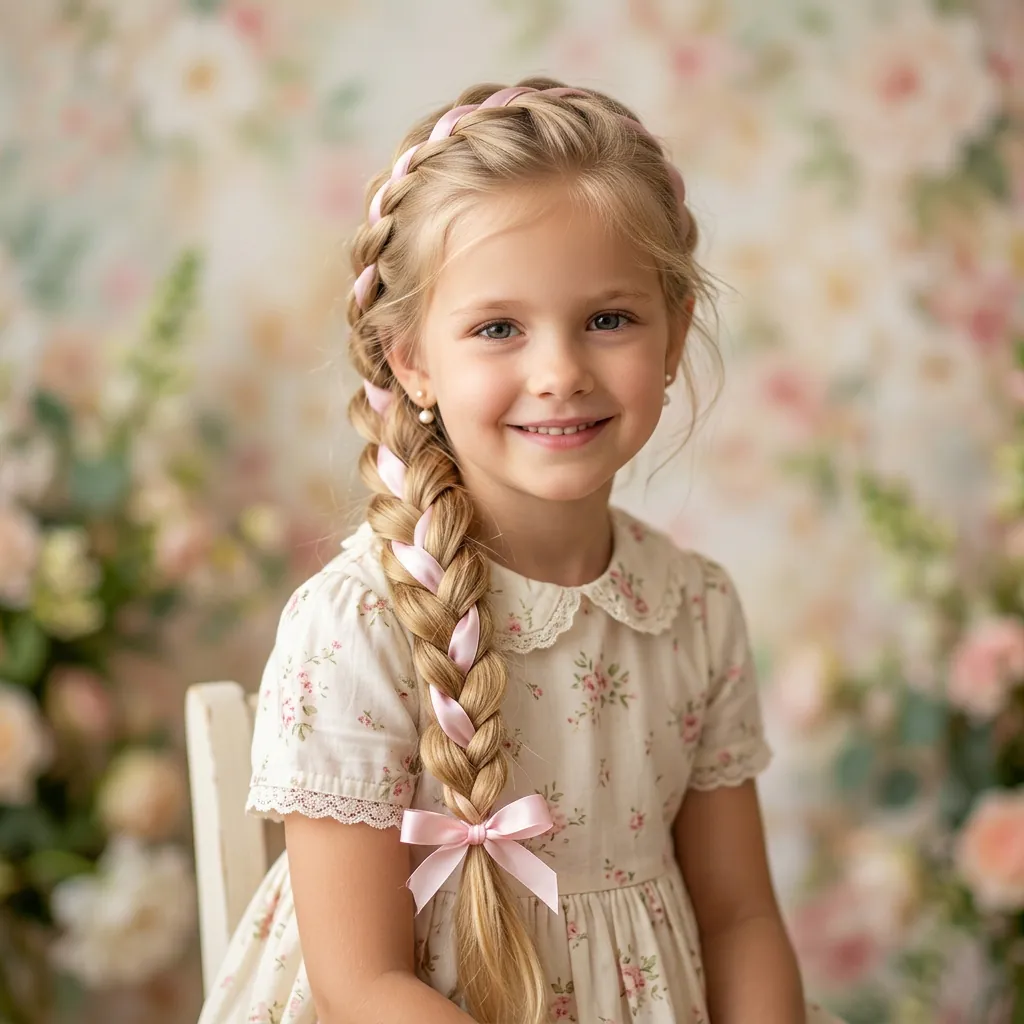 Hairstyles for Kids with Ribbons