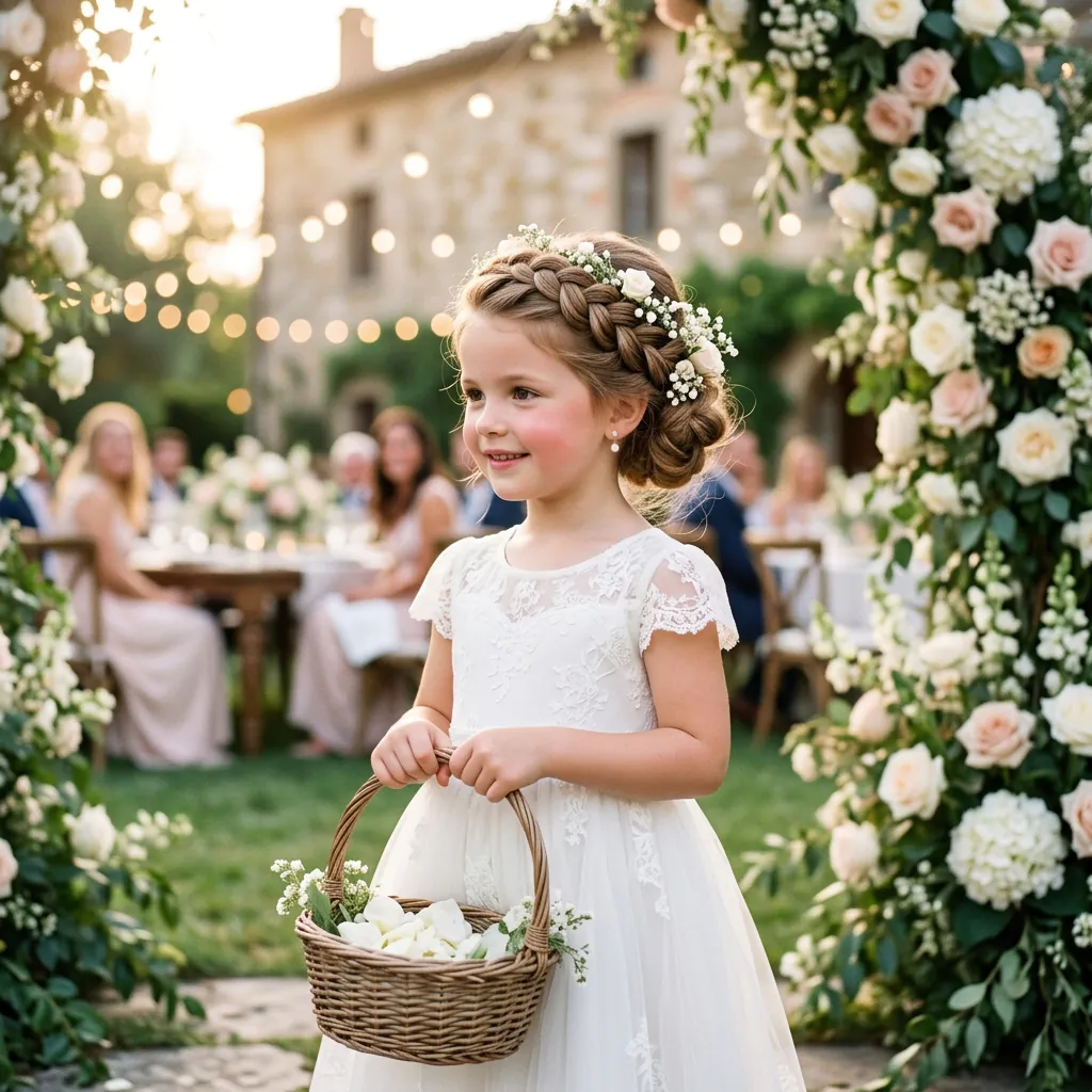 Flower Girl Hairstyles for Kids