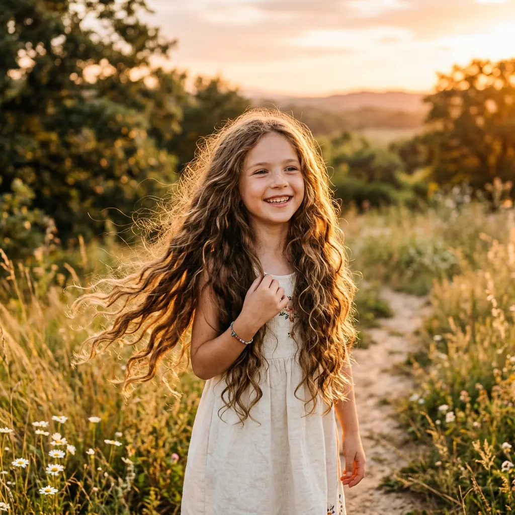Long Hairstyles for Kids with Thick Hair
