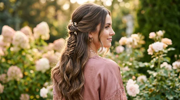 hairstyles half up half down