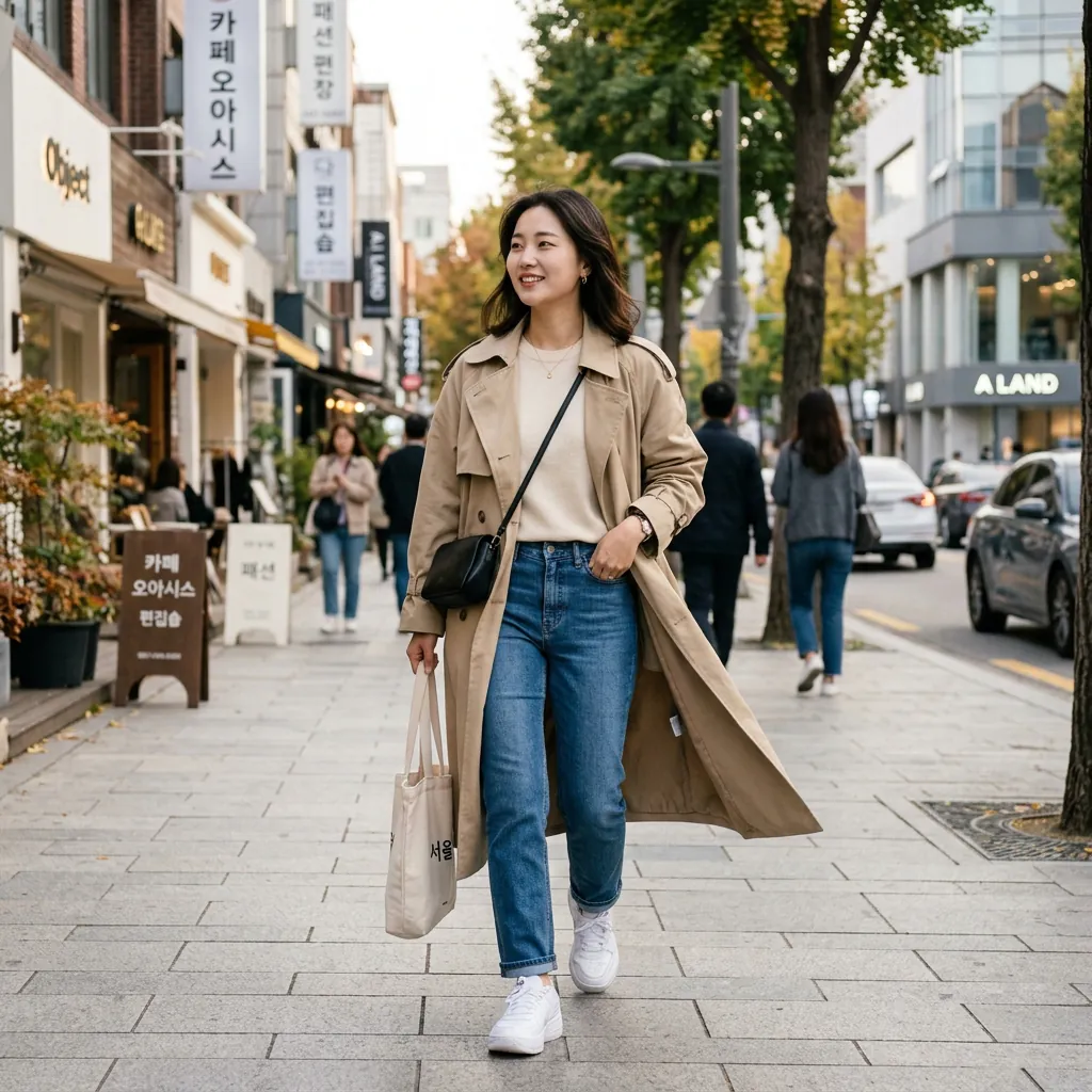 Outfit Ideas Korean Fashion: 30 Fresh and Inspiring Looks to Try 29 Korean Trench Coat Outfit Ideas