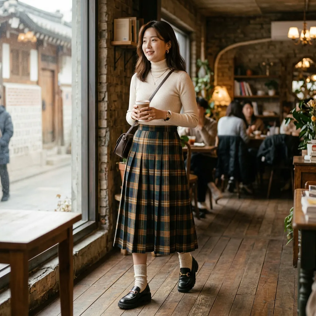 Outfit Ideas Korean Fashion: 30 Fresh and Inspiring Looks to Try 26 Korean Pleated Skirt Outfit Ideas
