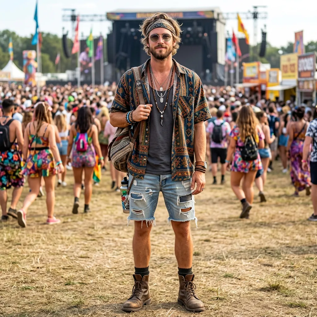 Festival Outfit Ideas Men Wear to Stand Out