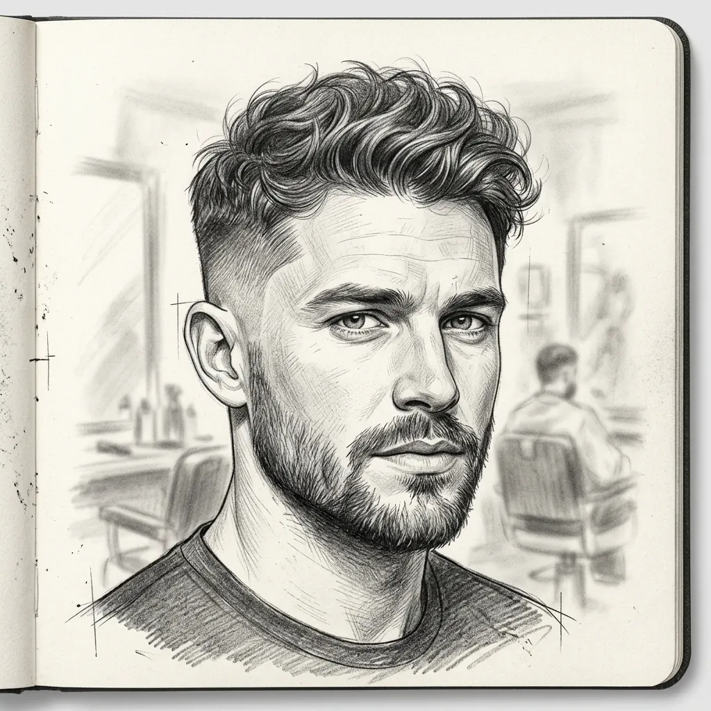 Hairstyles Drawing Ideas: 30 Creative Styles to Inspire Your Next Sketch 30 Male Hairstyles Drawing Ideas