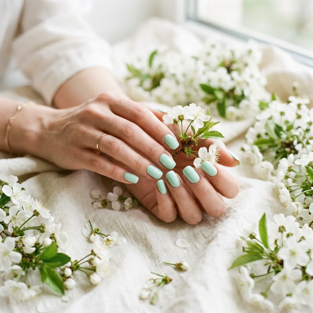Nails Green Ideas: 30 Creative Looks to Inspire Your Next Manicure 19 Nails Green Spring and Summer Inspired Ideas