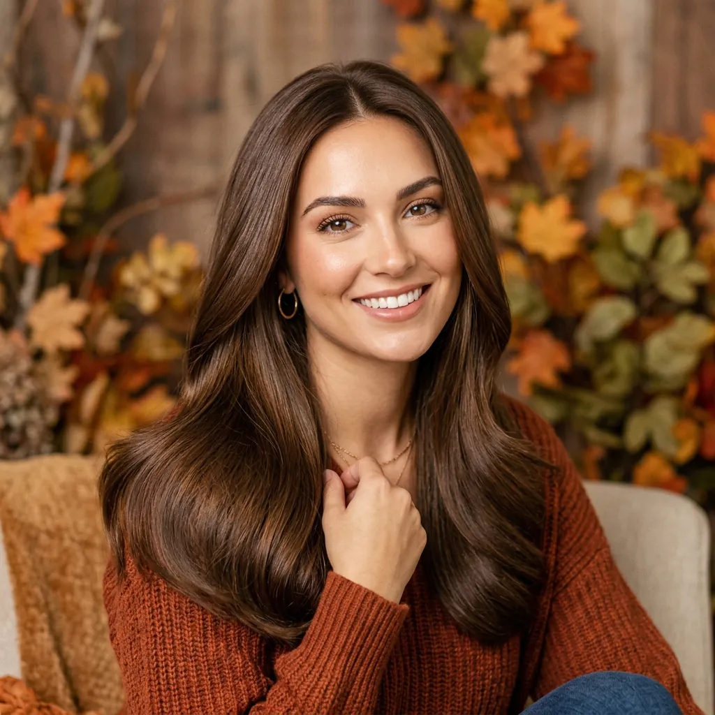 Mocha Brown fall hair color ideas