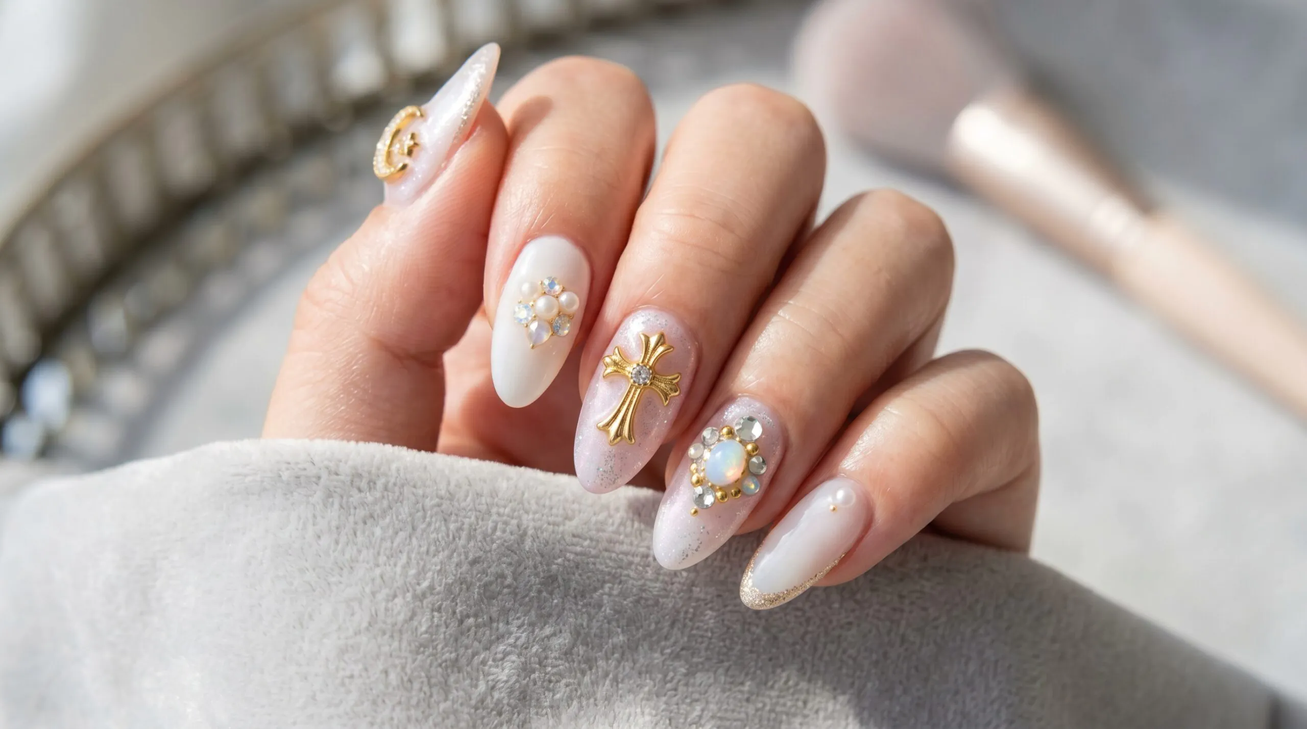 nails with charms