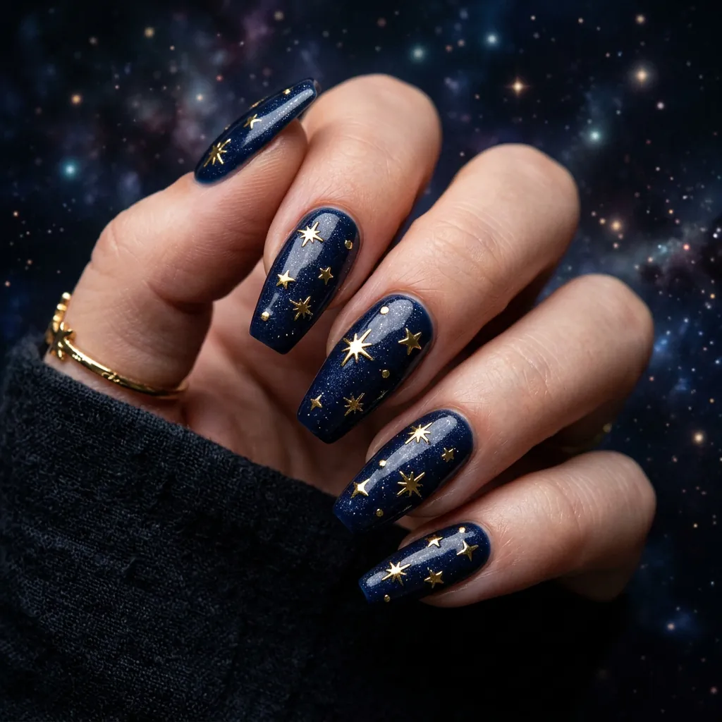 Nails With Star Charms