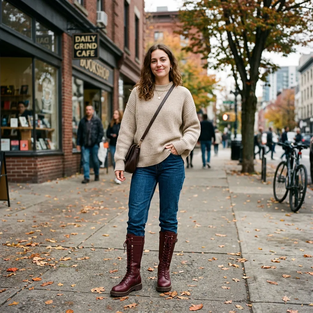 30 Everyday Fall Outfits Ideas for Comfort, Style and Confidence 30 Statement Boot Outfit Ideas