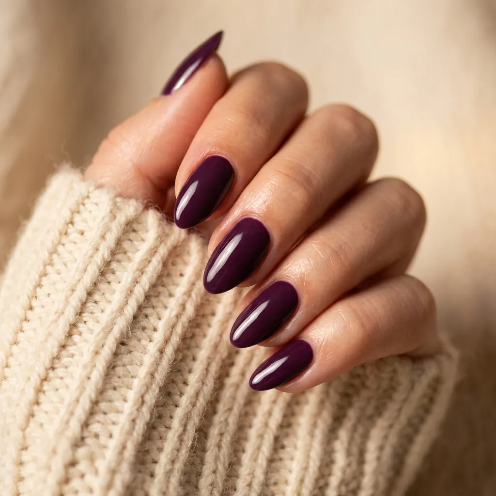30 September Nails 2026 Ideas: Stunning Looks and Worth Trying 13 Deep Plum Nails September