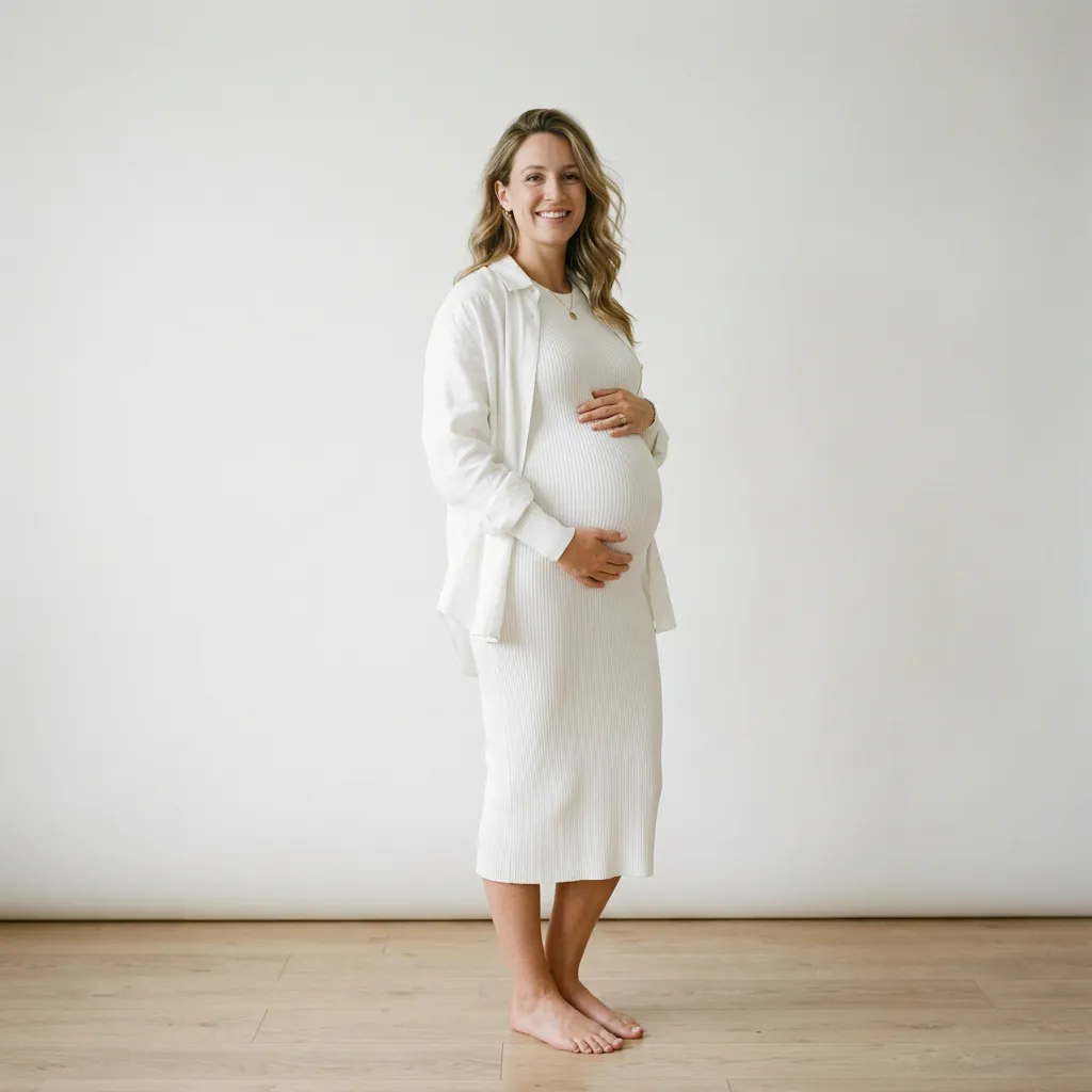30 Stunning Pregnancy Outfits Ideas for Every Trimester 27 Monochrome Maternity Pregnancy Outfits Idea