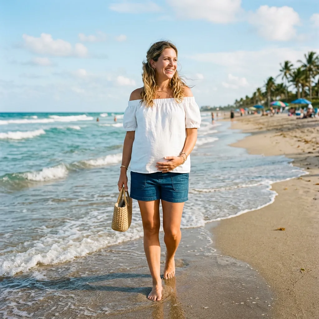 30 Stunning Pregnancy Outfits Ideas for Every Trimester 16 Off Shoulder Maternity Ideas