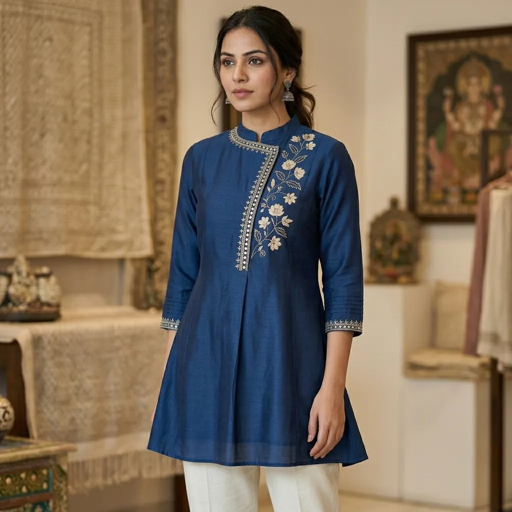 30 Short Kurti Outfit Ideas That Will Transform Your Ethnic Wardrobe 29 Designer Short Kurti Ideas