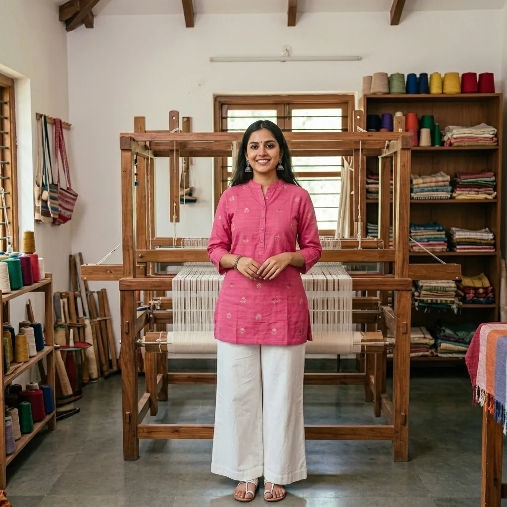 30 Short Kurti Outfit Ideas That Will Transform Your Ethnic Wardrobe 30 Handloom Short Kurti Ideas