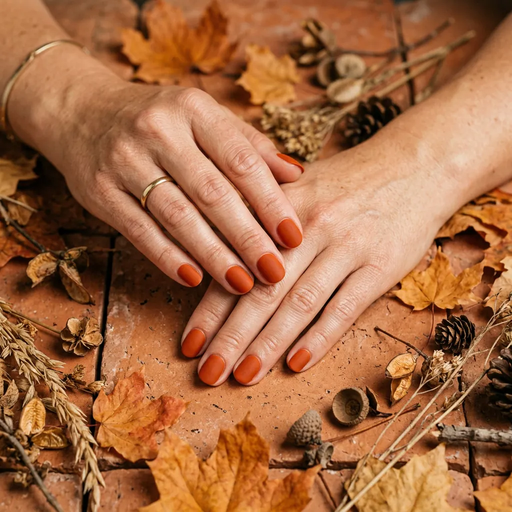 Fall Nails 2026 Rust Orange