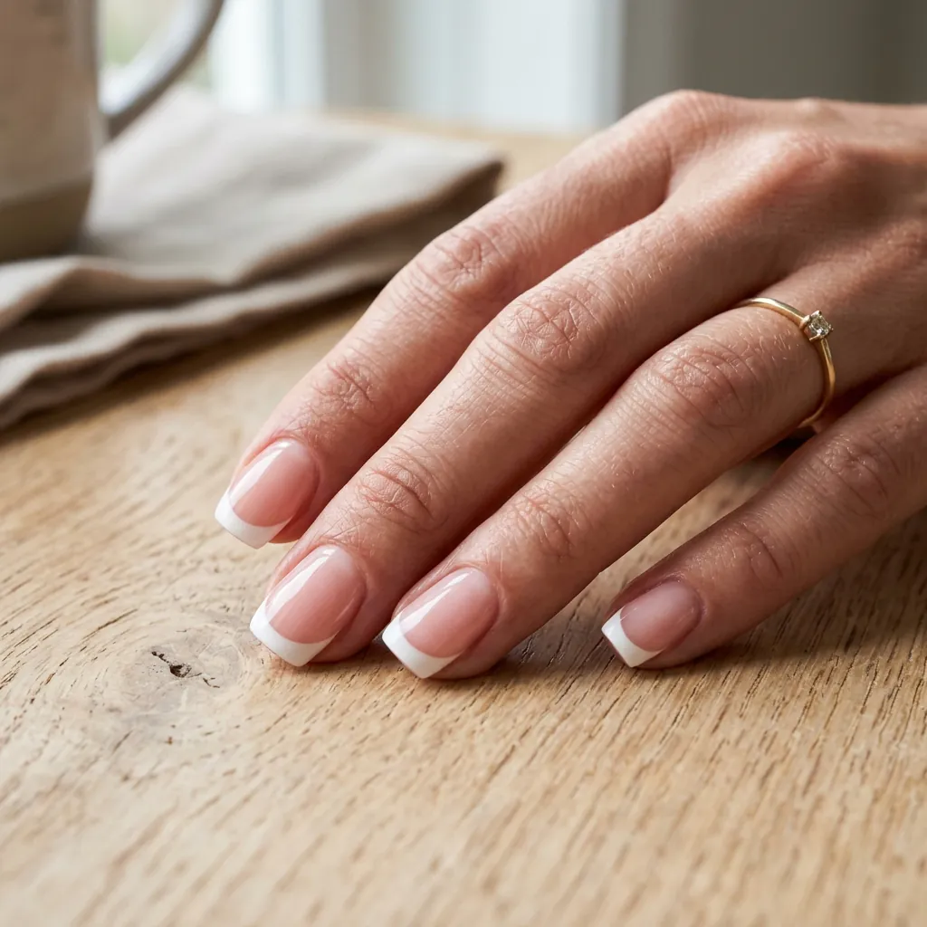 French Tip Short Acrylic Nail Ideas