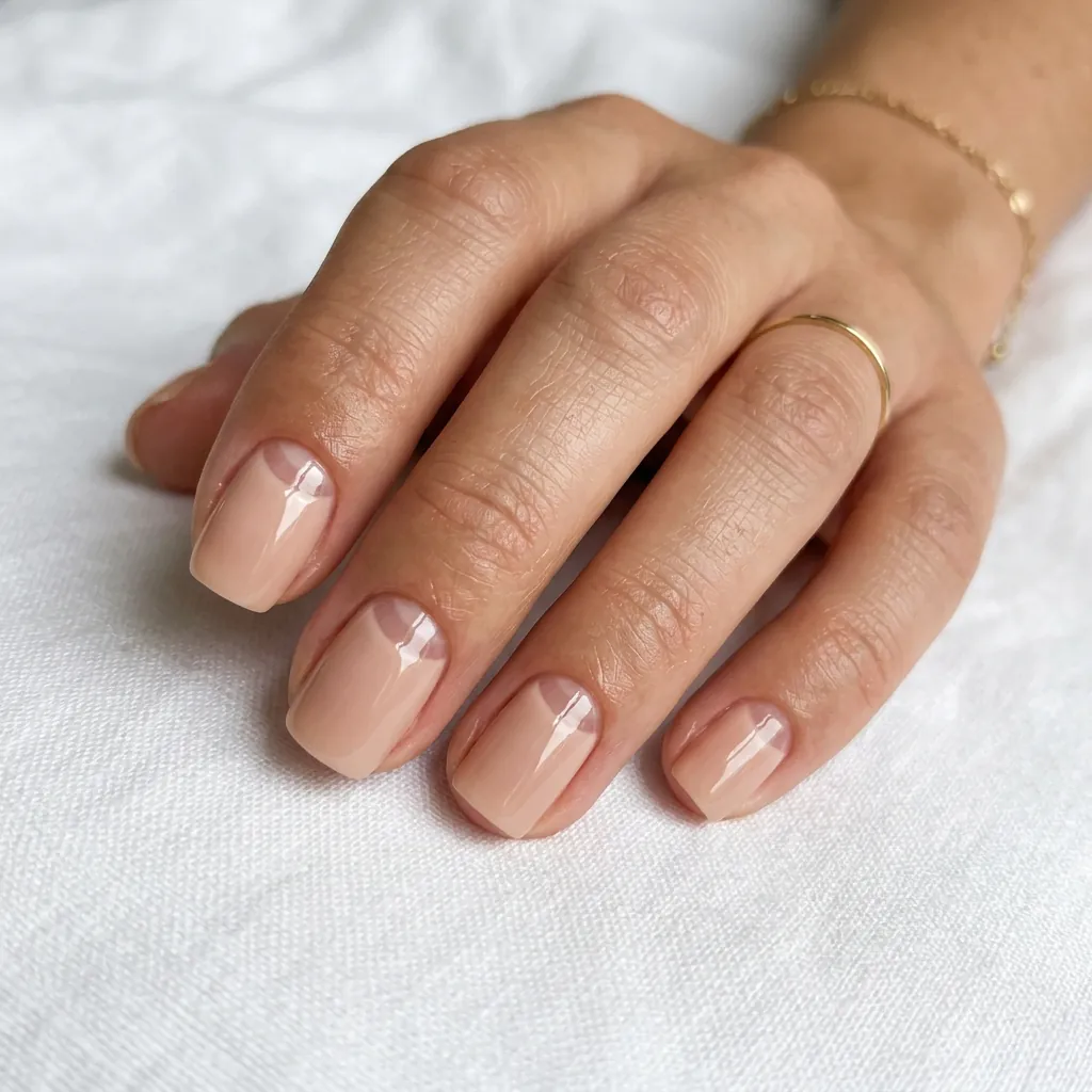 Short Acrylic Nail Ideas with Negative Space