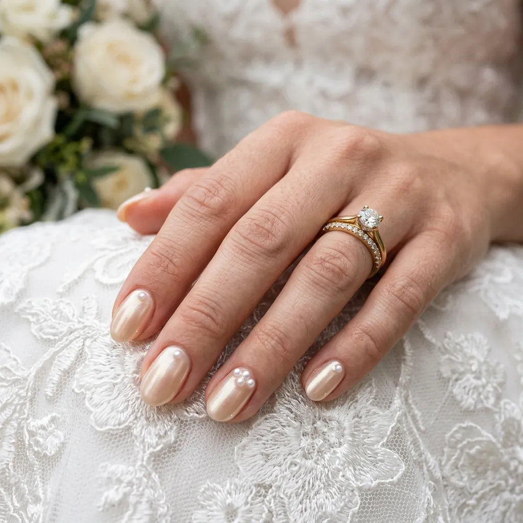 Short Acrylic Nail Ideas for Wedding