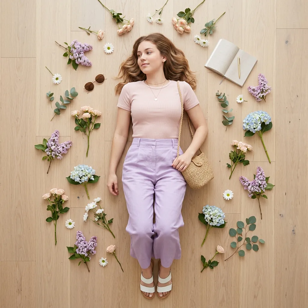 Comfy Spring Outfits Pastel Color Ideas