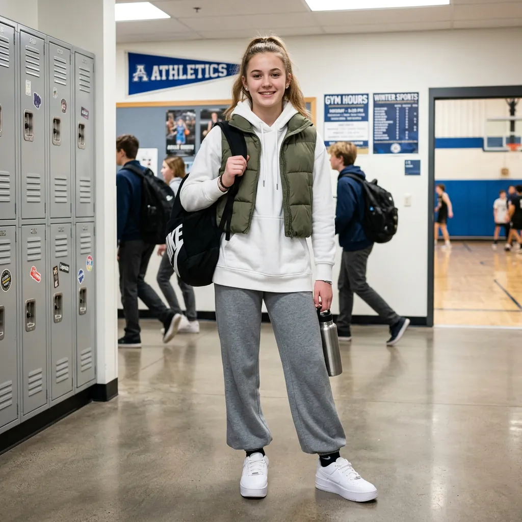 30 Outfit Ideas Winter School Mornings Made Easy and Stylish 23 Sporty outfit ideas winter school