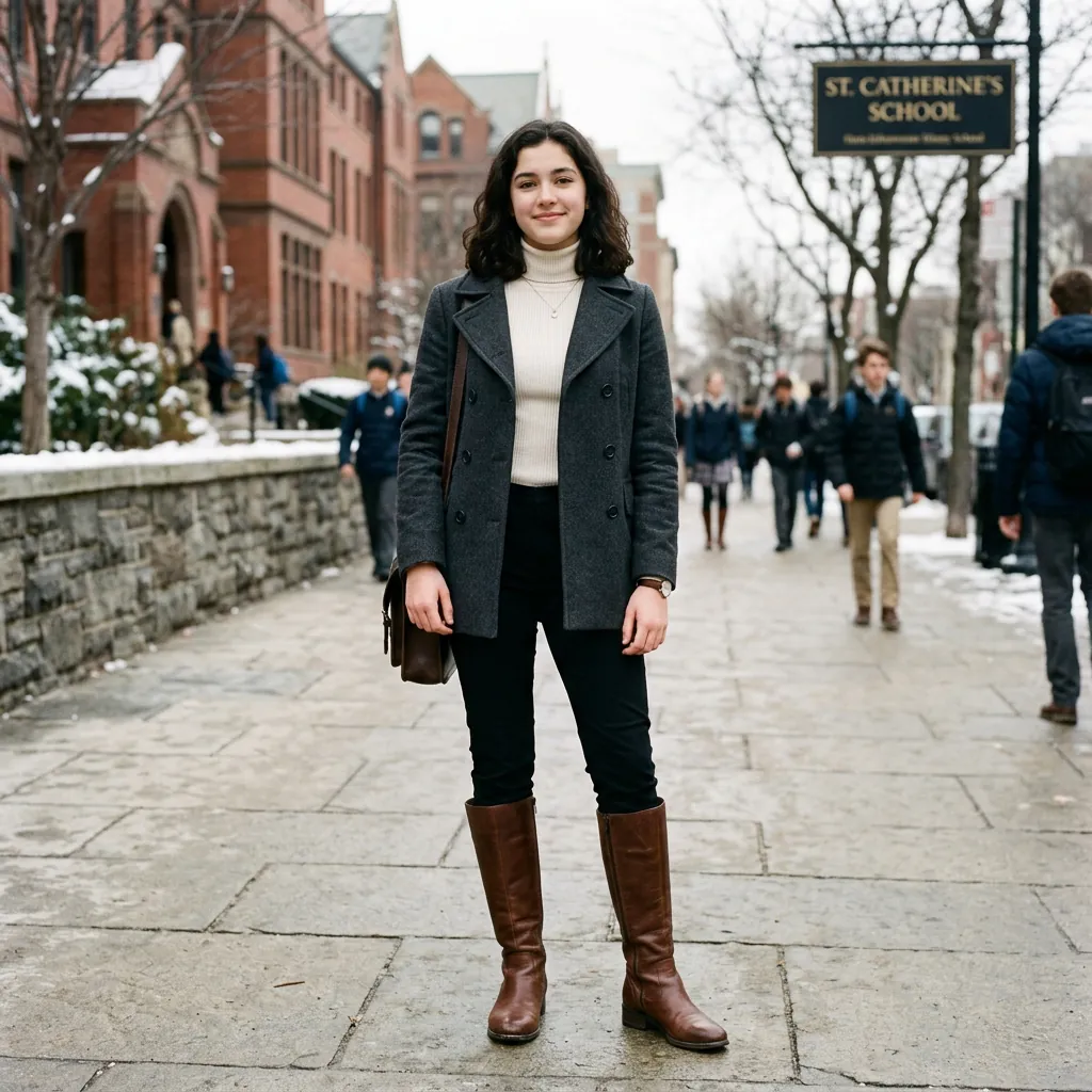 30 Outfit Ideas Winter School Mornings Made Easy and Stylish 21 Boot and Trouser Combo Ideas