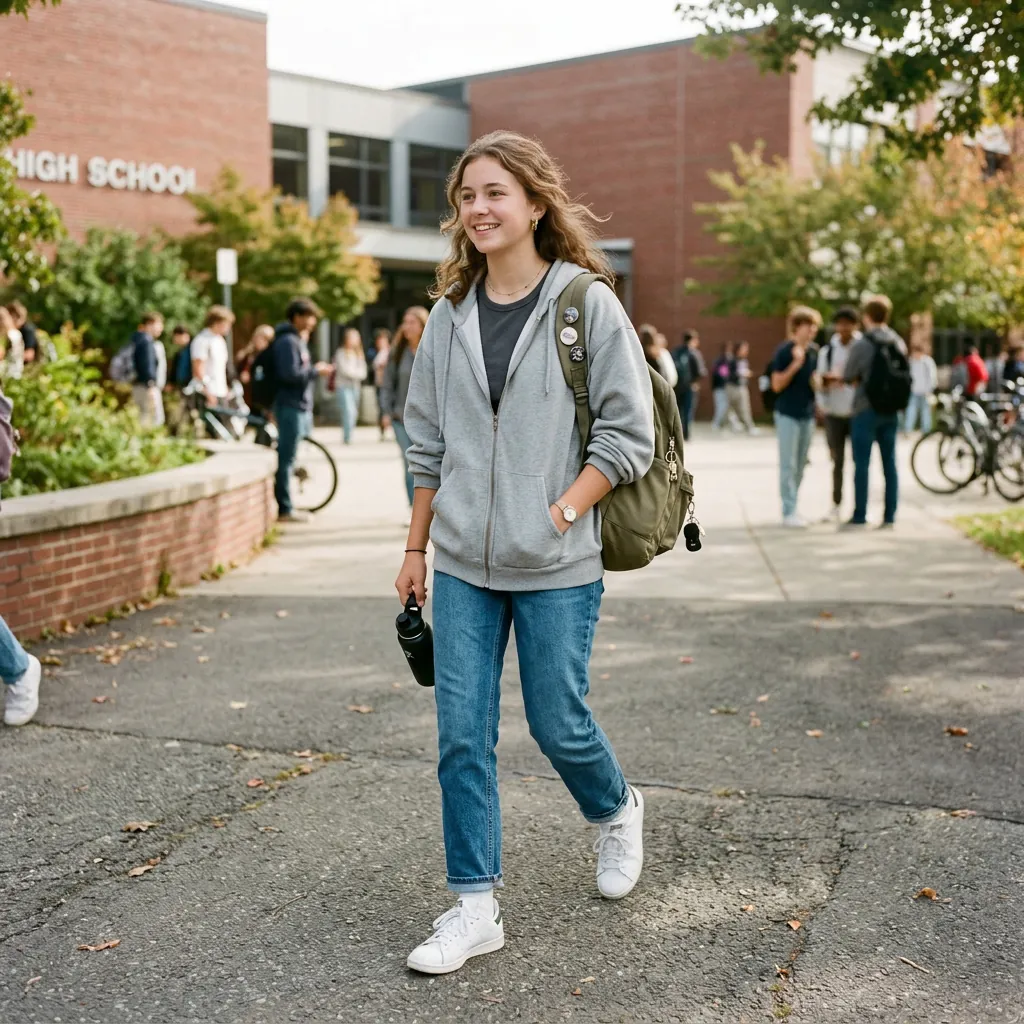 Outfit Ideas for School with Hoodies
