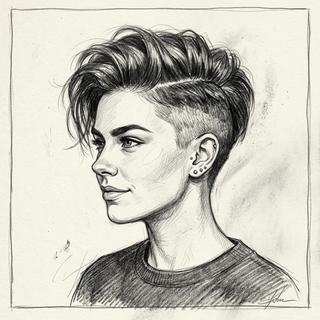 Hairstyles Drawing Ideas: 30 Creative Styles to Inspire Your Next Sketch 25 Undercut Hairstyles Drawing Ideas