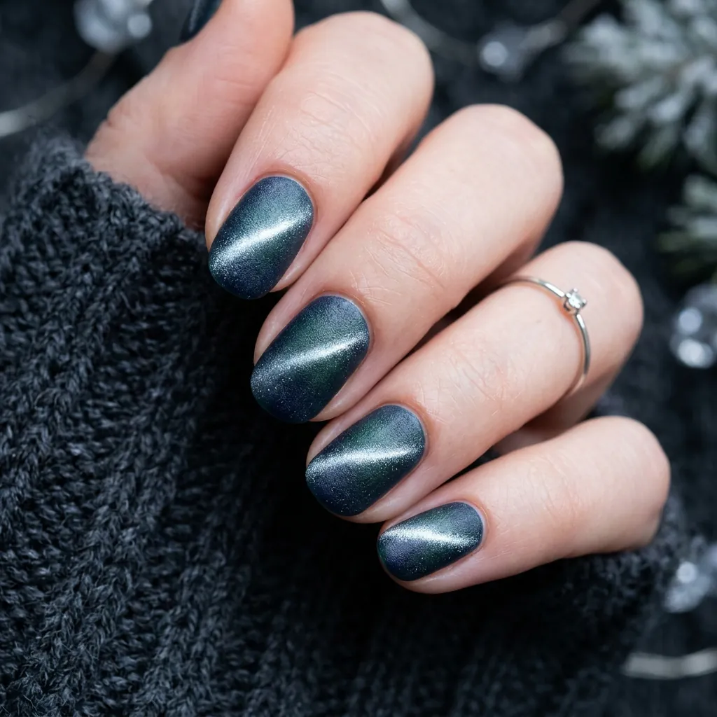 30 Nails Cat Eye Ideas:Stunning Looks To Try. 30 Winter Cat Eye Nails