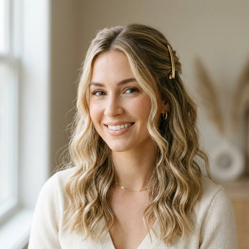 30 Hairstyles with Clips Ideas Creative Ways to Style Your Hair 3 Half Up Half Down Clip Ideas