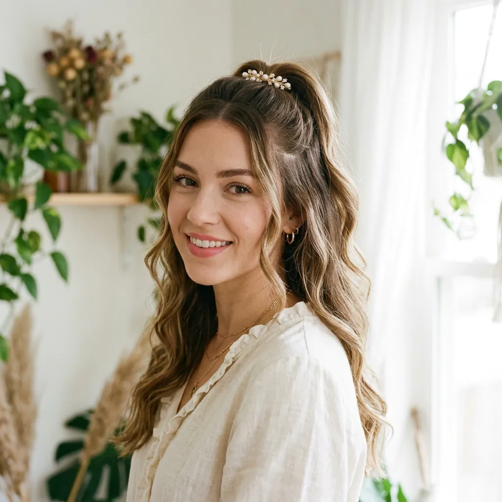 Hairstyles Ponytail Ideas: 30 Stunning Looks That Will Absolutely Transform Your Style 13 Half Up Ponytail Hairstyles Idea