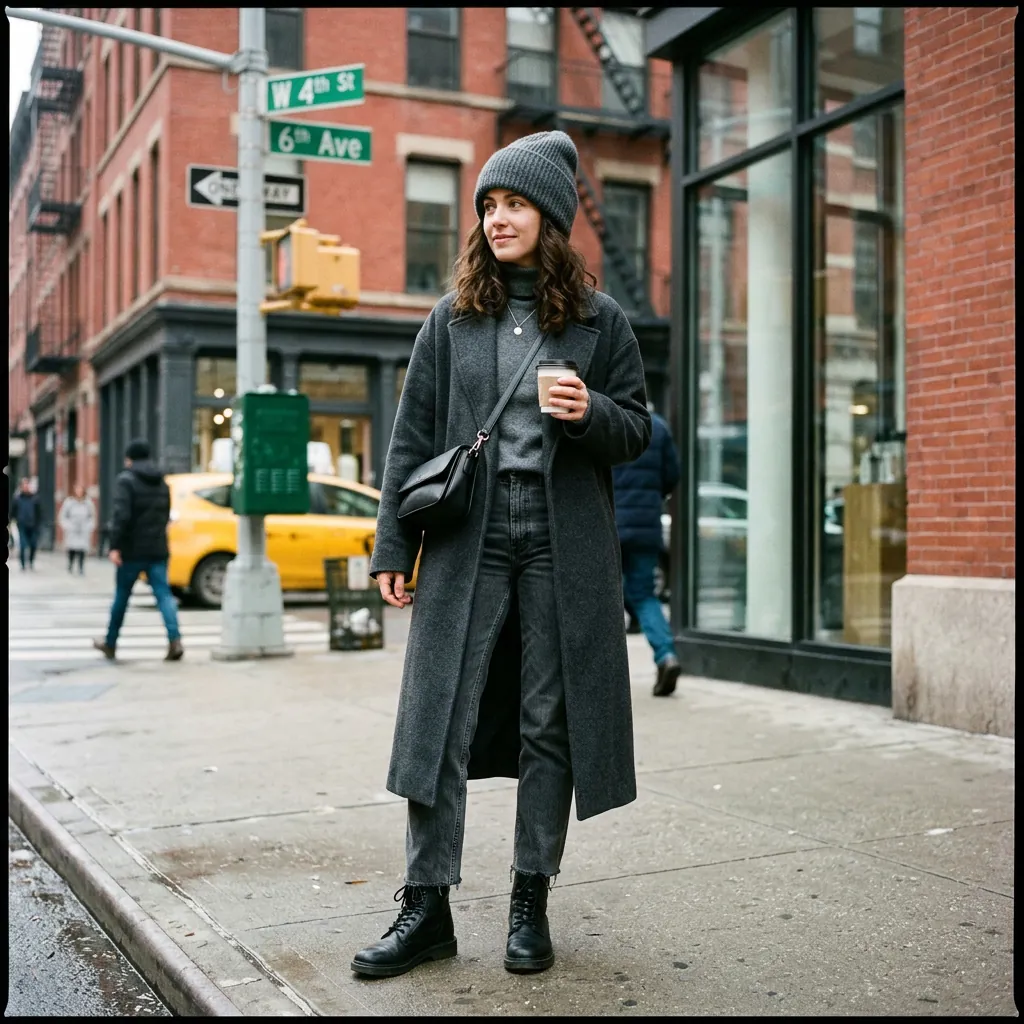 30 NYC Winter Outfits Ideas: Trendy Looks for the Cold Season 29 Cap and Beanie Street Style Cold Weather Look