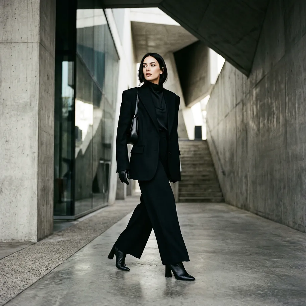 Monochrome Outfit Ideas Black