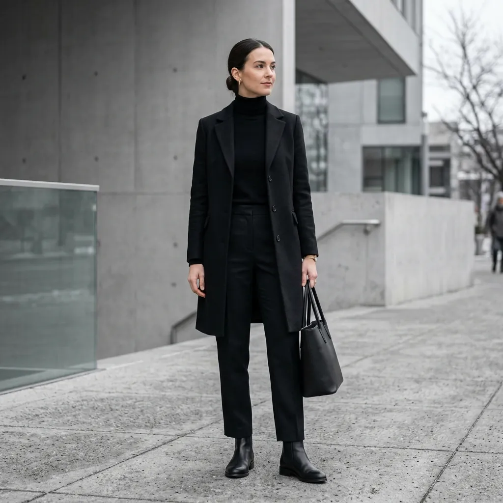 Minimalist outfit ideas for winter